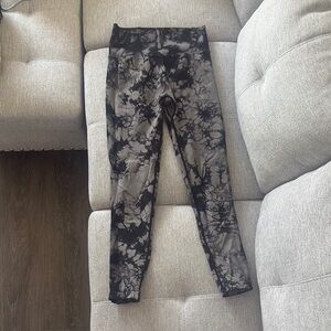 Amazon Black and Gray Marbled Leggings